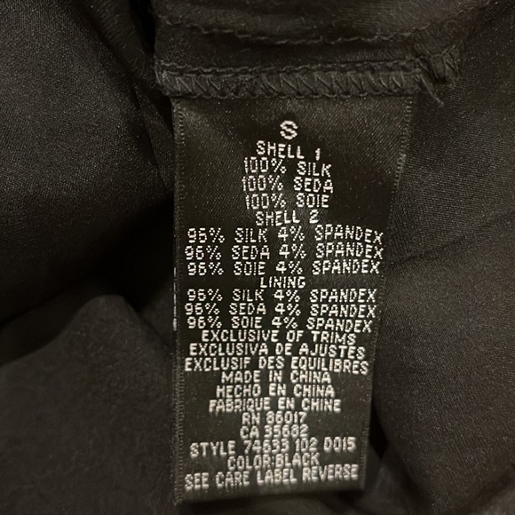 Bebe black silk sleeveless dress with beading small - Picture 15 of 16